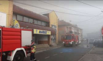 Požar u supermarketu u Pljevljima 