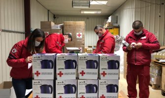 Crveni krst Crne Gore uputio dodatnu pomoć za stanovnike Hrvatske pogođene zemljotresom