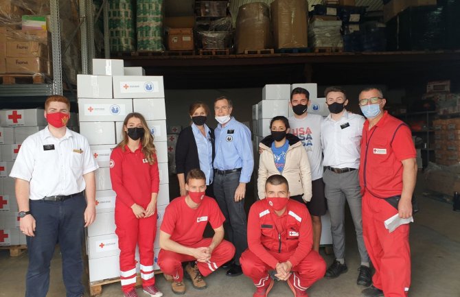 Humanitarna organizacija LDS charities donirala Crvenom krstu CG 500 paketa hrane i higijene za bebe