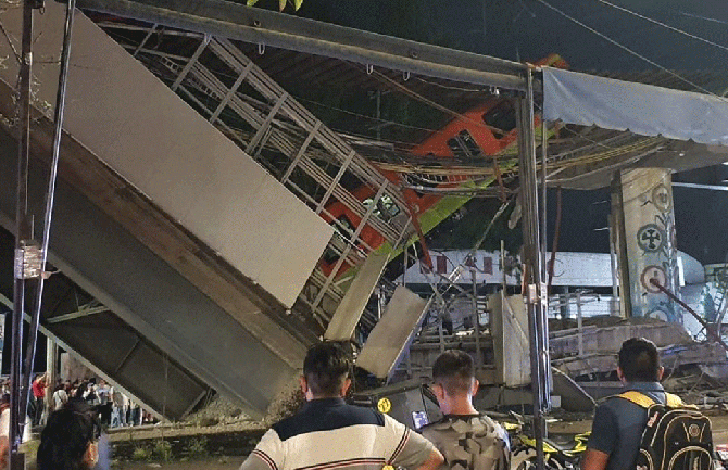 Užas u Meksiku: Srušio se nadvožnjak, najmanje 15 stradalih, 70 povrijeđenih(VIDEO)