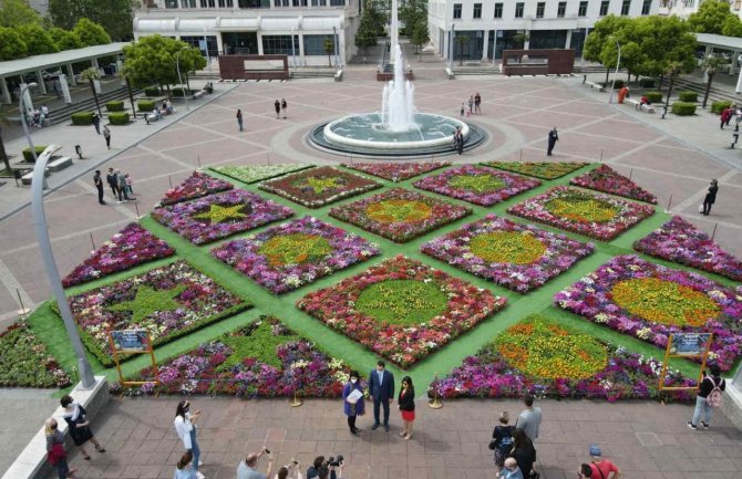 Prvi cvjetni tepih u Crnoj Gori u čast Dana Evrope