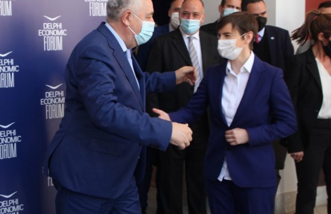 Susret Krivokapića i Brnabićke u Atini