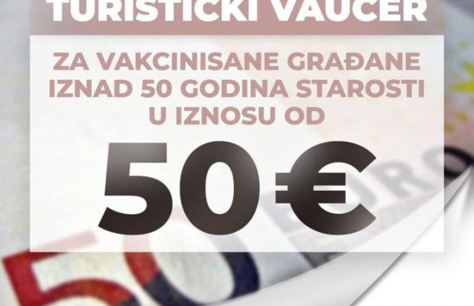 Za vakcinisane u julu turistički vaučer od 50 eura