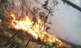 Aktivan požar u NP Prokletije: Nisu uspjeli da ga lokalizuju jer nema podrške nadležnih organa
