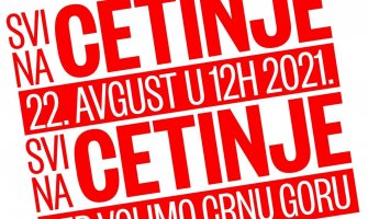 Danas protest na Cetinju
