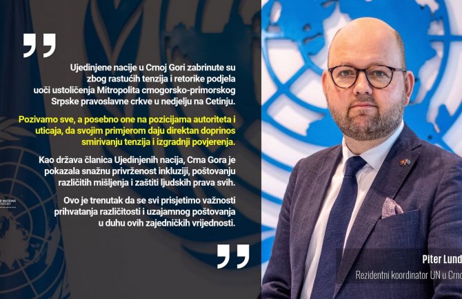  Ujedinjene nacije zabrinute zbog rastućih tenzija i retorike u CG