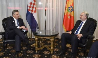 Krivokapić sa Plenkovićem: Trebalo bi unaprijediti trgovinsku razmjenu između Hrvatske i Crne Gore