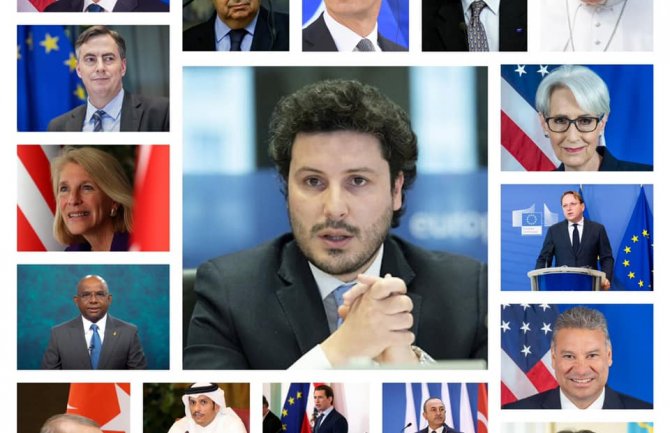 Sa ovim međunarodnim partnerima se sastao Abazović protekle godine