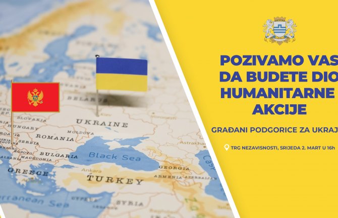 Pokrenuta humanitarna akcija: Građani Podgorice za Ukrajinu, potrebna odjeća, hrana, novac...