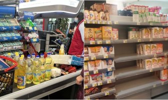 Ogromna gužva zbog kupovine brašna i ulja, limitirana kupovina