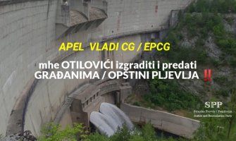 SPP: Mini hidroelektranu Otilovići izgraditi i upisati na vlasništvo građana Pljevalja tj. opštinu Pljevlja.