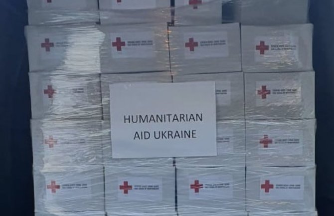 Crveni krst i MUP uputili materijalnu pomoć Ukrajini, putem računa prikupljeno preko 86.000 eura