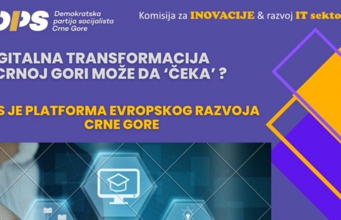 DPS Komisija: Digitalna transformacija u CG žrtva prethodne 42. Vlade