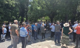 Protest penzionera zbog niskih penzija