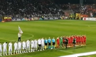 Crnogorska himna odjeknula na stadionu u Zenici, gromoglasan aplauz za cg fudbalere