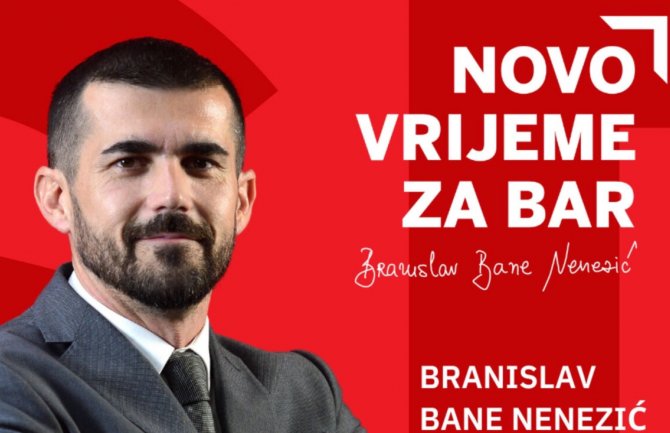 Nenezić: Glasajući za broj 6, glasate za sve ono što bi Bar trebao da bude!