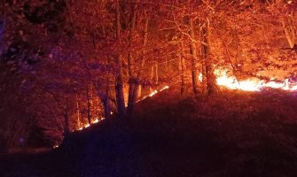 Ugašen veći požar u Mojkovcu: Bile ugrožene i kuće