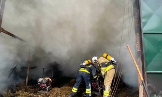 Veliki požar u Nikšiću: U Kapinom polju gori fabrika čaja