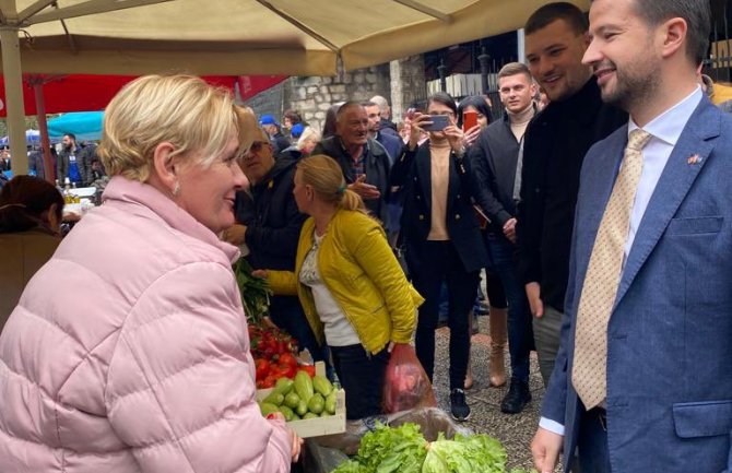 Milatović u Kotoru: Uvjereni da ćemo se izboriti za bolju Crnu Goru