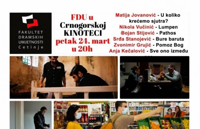 FDU u Crnogorskoj kinoteci: Na repertoaru „Pomoz Bog“, „Balkan Blues“, „Pathos“...