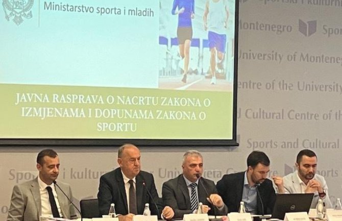 Javna rasprava o Nacrtu zakona o izmjenama i dopunama Zakona o sportu