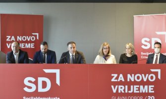 Mugoša, Nenezić, Canović i Zirojević prvi na listi SD-a