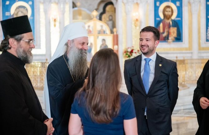 Milatović posjetu Beogradu završio susretom sa patrijarhom Porfirijem