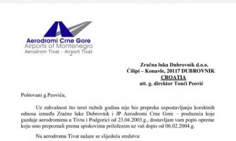 Službenica Aerodroma Crne Gore Biljana Knežević:Ukradena oprema sa Ćilipa evidentirana još 2004., tada je i Dubrovnik obaviješten o svemu