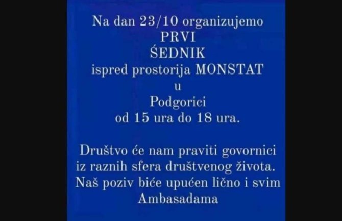 Danas protest ispred Monstata zbog popisa