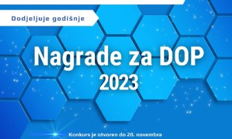 Raspisan konkurs za dodjelu UPCG nagrada za DOP 2023