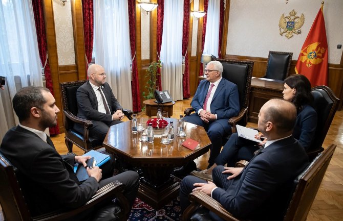 Mandić sa Lundbergom: Postoji apsolutna saglasnost da je prioritet punopravno članstvo Crne Gore u EU