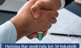 Opština Bar: Podržano još 50 barskih preduzetnika sa ukupno 270.000 eura