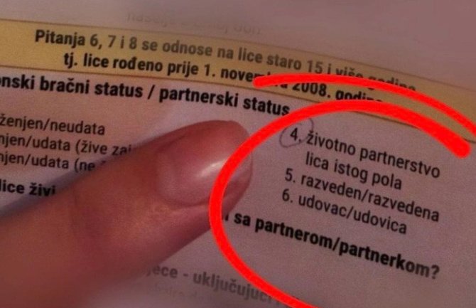 Evo zašto će aktuelni popis definitivno ući u istoriju Crne Gore