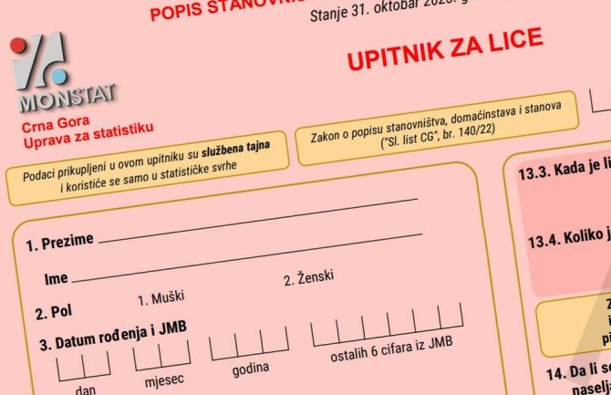 Komisija za popis bez predsjednika: Vlast ne očekuje probleme