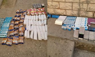 Podgorica: Pronađen rezani duvan i cigarete u vrijednosti od 6.000 eura, uhapšena jedna osoba