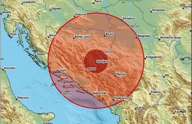 Zemljotres ponovo pogodio Sarajevo