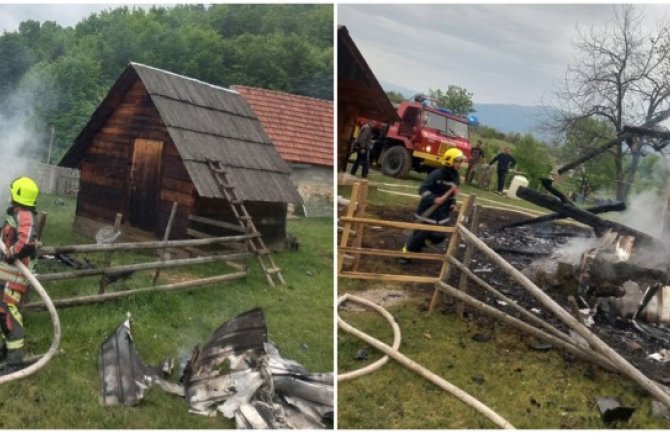 BP: U naselju Sokolac izgorjela porodična kuća