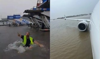 Zbog jakog nevremena španski aerodrom pod vodom i letovi obustavljeni: Putnici ostali zarobljeni