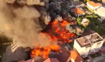 Veliki požar u Skadru, Nimanbegu: Vatrogasne jedinice Opštine Ulcinj i Bar krenule u pomoć