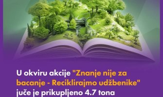 Prikupljeno 4,7 tona materijala za reciklažu