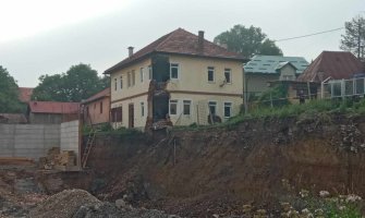 Pljevlja: Urušio se objekat na gradilištu pored Crvenog krsta