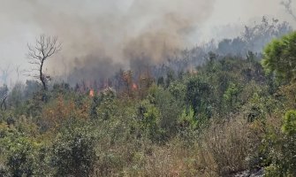 Prošio se požar kod Sutomora: Gori strana prema Domu Crvenog krsta