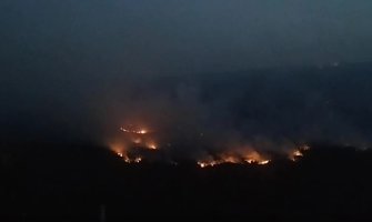 Teška situacija na Cetinju: Veliki požar u Markovini, vatra se približava napuštenim kućama