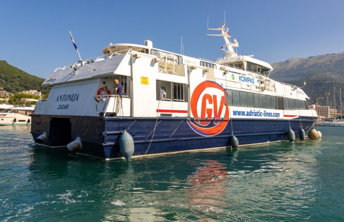 Brod sa linije Budva-Dubrovnik od danas saobraća od Zadra do Pule