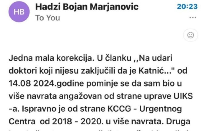 Hadži-Bojan Marjanović: Uložio sam prigovor na rješenje o zabrani ulaska u Crnu Goru