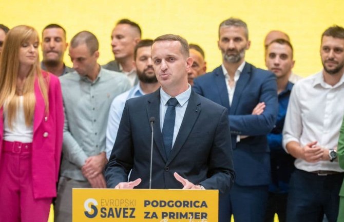 Đuričković: Vjerujem da će svaki glas za Evropski savez služiti na ponos